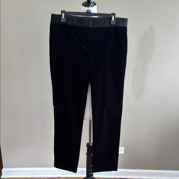 Theory The Power Velvet 3 Black Straight Leg Strech Trousers Size 10 - - Picture 5 of 13